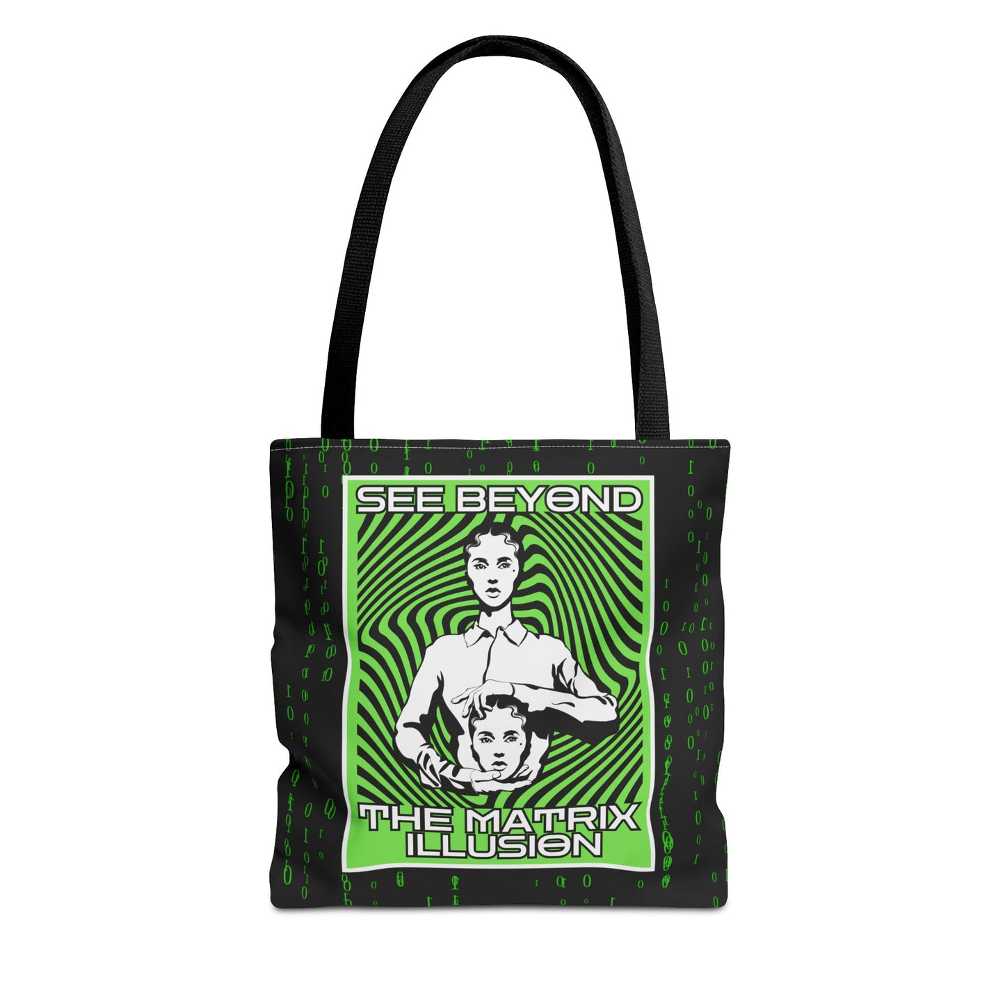 "See Beyond The Matrix Illusion" Tote
