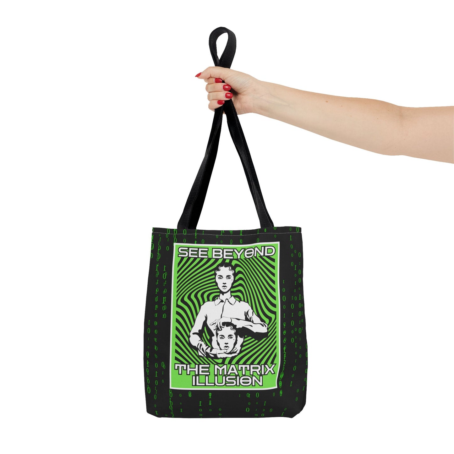 "See Beyond The Matrix Illusion" Tote