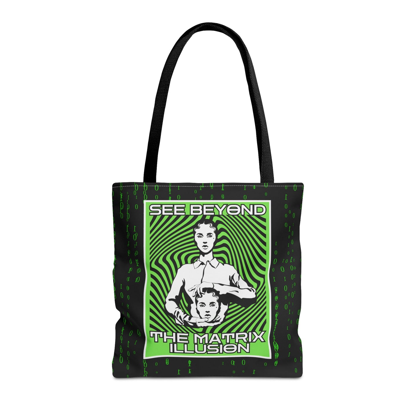 "See Beyond The Matrix Illusion" Tote