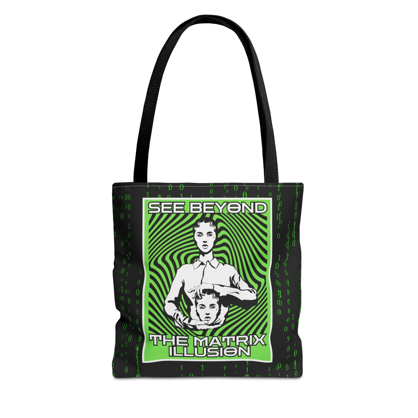 "See Beyond The Matrix Illusion" Tote Bag